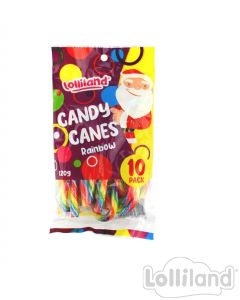 Rainbow Candy Canes 120G