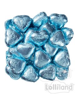 Blue Chocolate Hearts 500G