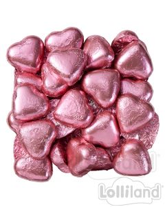 Pink Chocolate Hearts 500G
