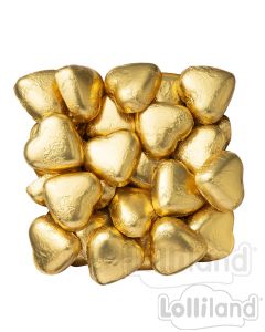 Gold Chocolate Hearts 500G