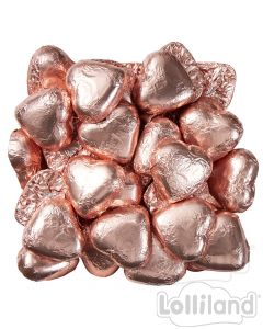 Rose Gold Chocolate Hearts 500G